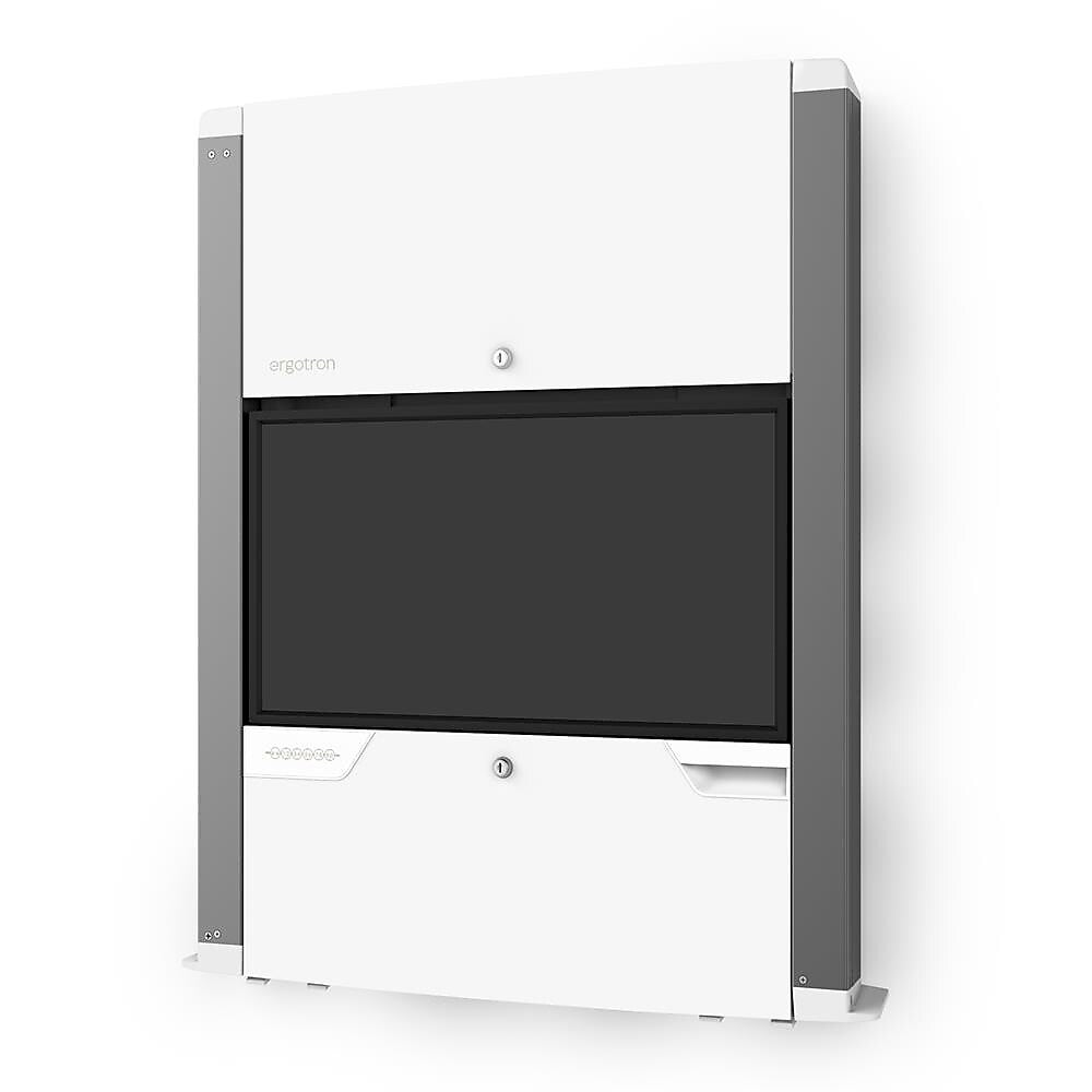 Ergotron CareFit Adjustable Mounts, Up to 27" Monitor, White (61-367-030)
