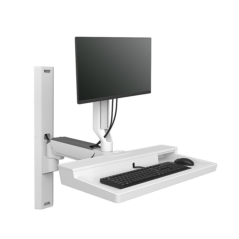 Ergotron CareFit Combo Adjustable Monitor Mount, Up to 27" Monitor, White (45618251)