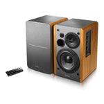Edifier R1280T 42-Watt Continuous-Power Amplified Bookshelf Speakers, 2-Count, Black