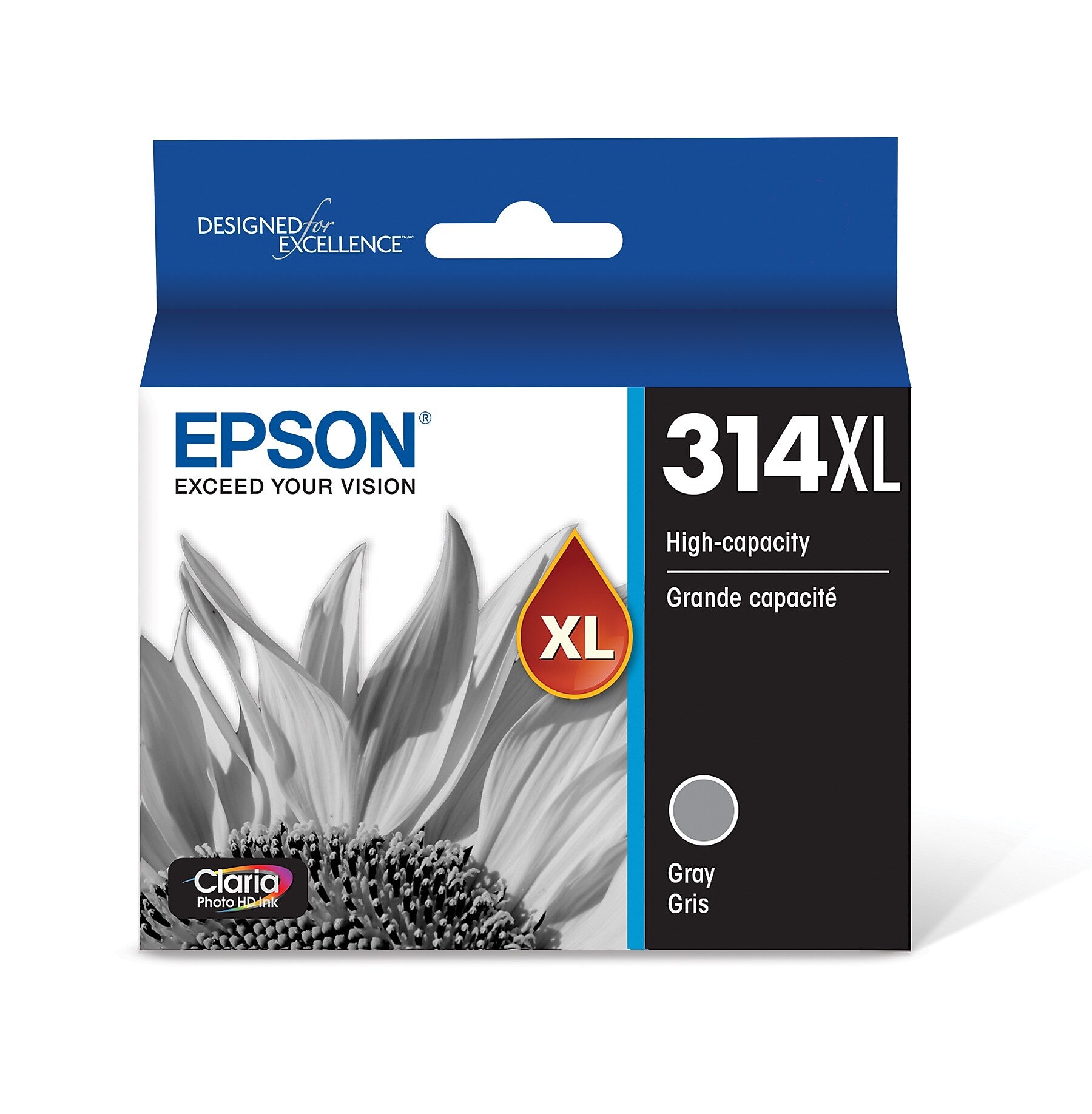 Epson T314XL Gray High Yield Ink Cartridge