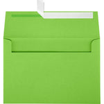 JAM Paper A8 Self Seal Invitation Envelopes, 5 1/2" x 8 1/8", Limelight Green, 250/Pack (4885-101-250)