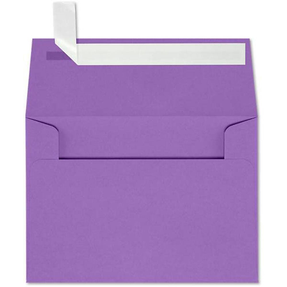 JAM Paper A1 Self Seal Invitation Envelopes, 3 5/8" x 5 1/8", Violet Purple, 250/Pack (4865-17-250)