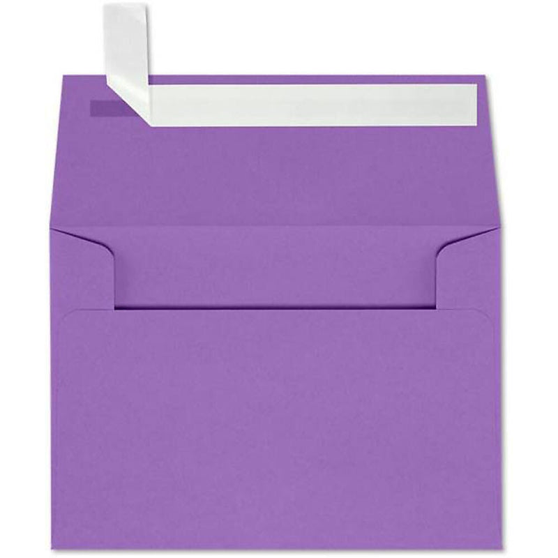 JAM Paper A1 Self Seal Invitation Envelopes, 3 5/8" x 5 1/8", Violet Purple, 250/Pack (4865-17-250)