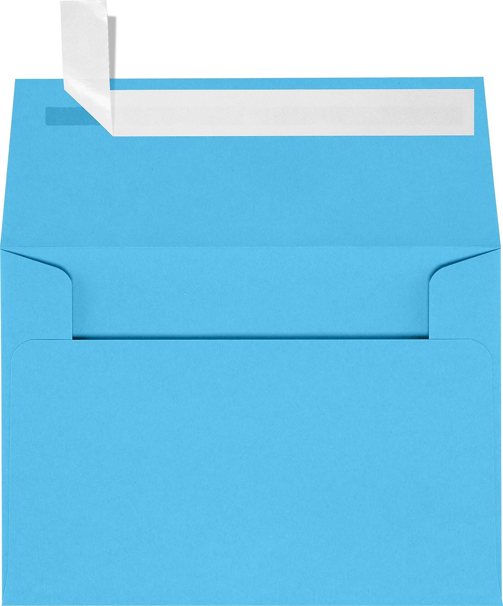 JAM Paper A1 Self Seal Envelopes, 3 5/8" x 5 1/8", Bright Blue, 50/Pack (4865-13-50)