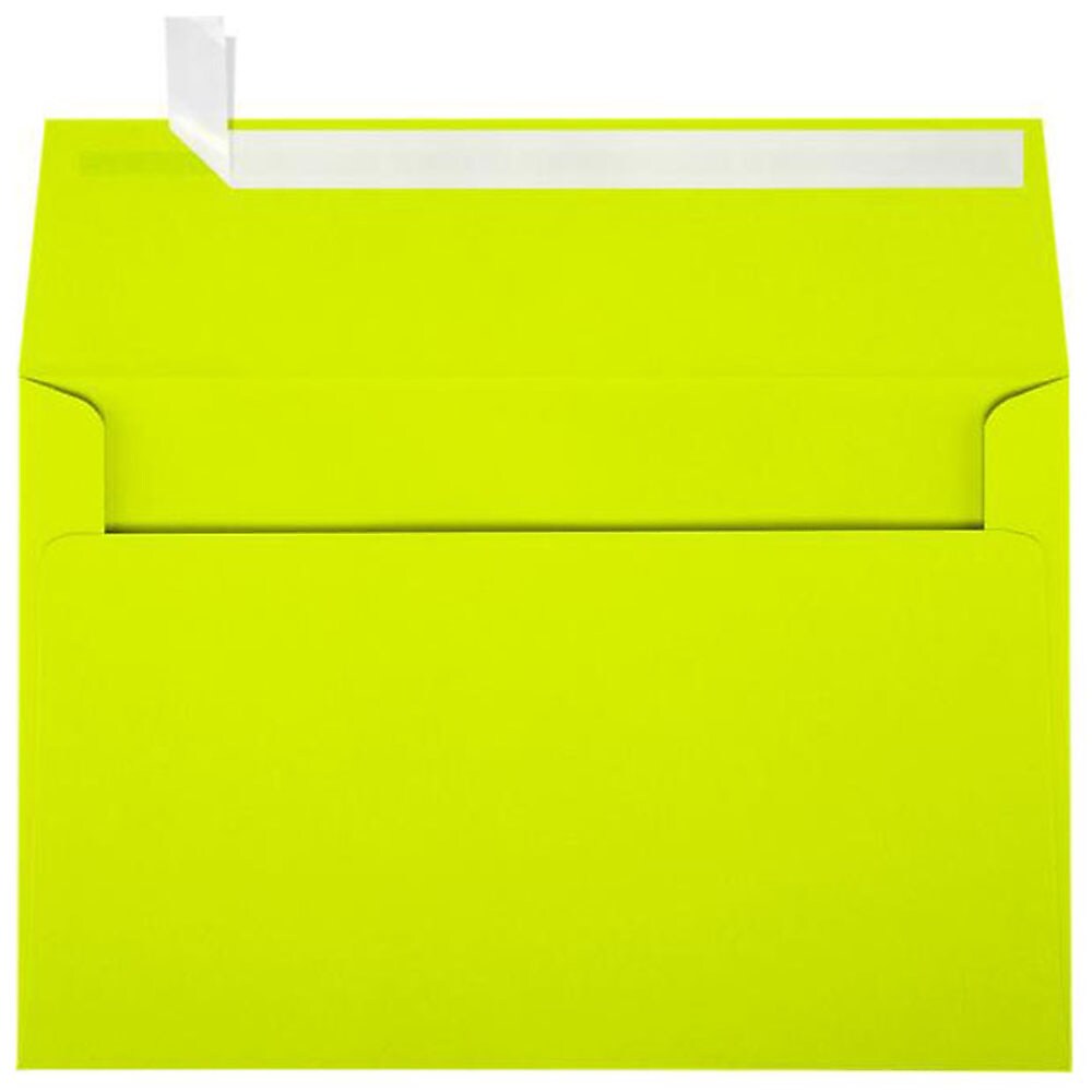 JAM Paper A9 Self Seal Invitation Envelopes, 5 1/2" x 8 1/2", Wasabi Green, 50/Pack (LUX-4895-L22-50)