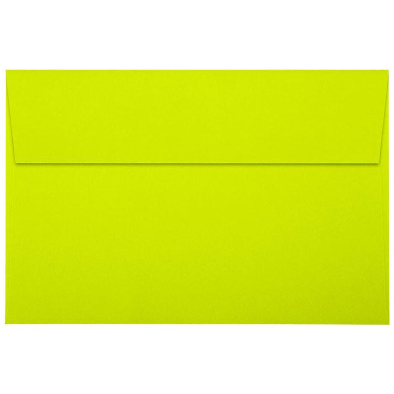 JAM Paper A9 Self Seal Invitation Envelopes, 5 1/2" x 8 1/2", Wasabi Green, 50/Pack (LUX-4895-L22-50)
