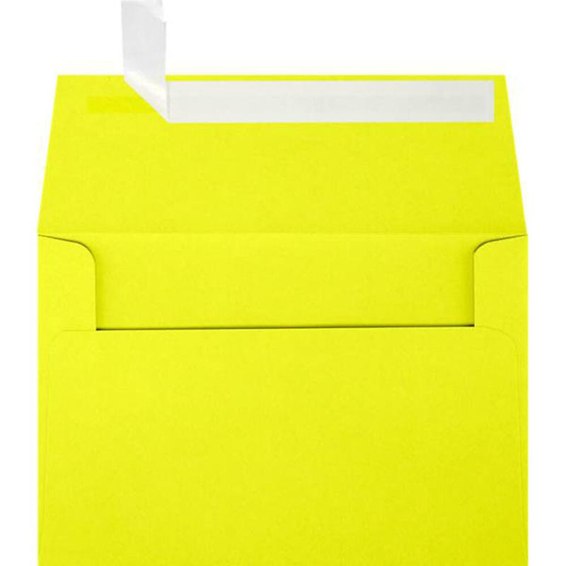JAM Paper A4 Self Seal Invitation Envelopes, 4 1/4" x 6 1/4", Citrus Yellow, 250/Pack (4872-L20-250)