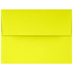 JAM Paper A4 Self Seal Invitation Envelopes, 4 1/4" x 6 1/4", Citrus Yellow, 250/Pack (4872-L20-250)