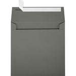 JAM Paper Self Seal Invitation Envelopes, 5 1/4" x 5 1/4", Smoke Gray, 50/Pack (8510-22-50)