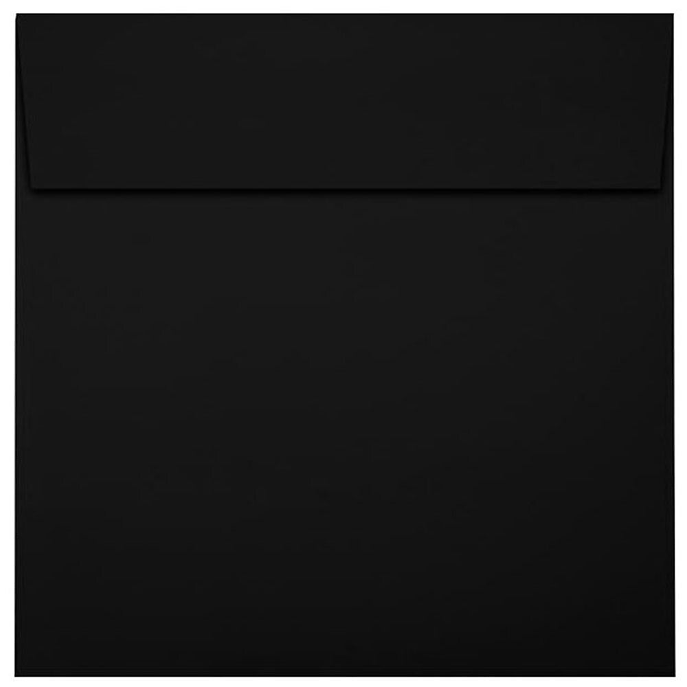 JAM Paper Self Seal Invitation Envelopes, 5 1/4" x 5 1/4", Midnight Black, 50/Pack (LUX-8510-B-50)