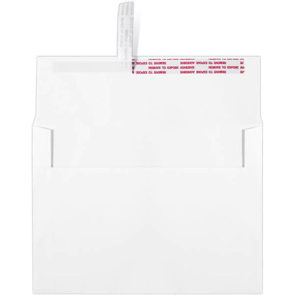 JAM Paper A7 Self Seal Invitation Envelopes, 5 1/4" x 7 1/4", White, 50/Pack (4980-201-50)