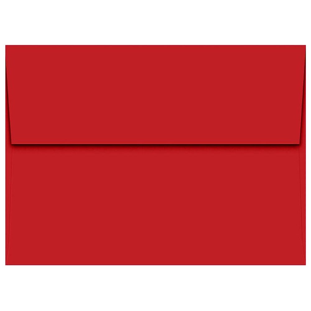 JAM Paper A7 Self Seal Invitation Envelopes, 5 1/4" x 7 1/4", Ruby Red, 50/Pack (4980-204-50)