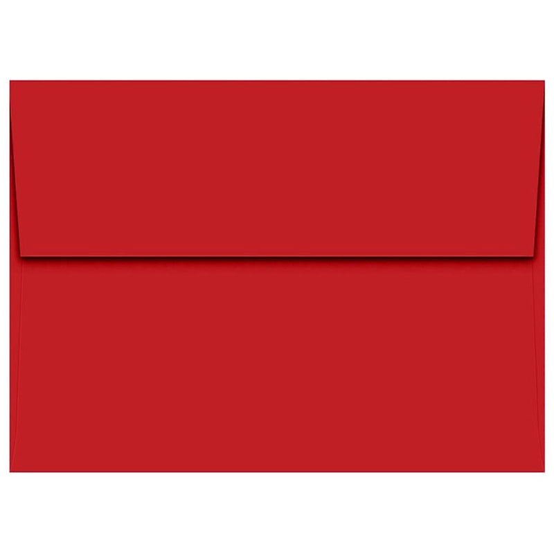 JAM Paper A7 Self Seal Invitation Envelopes, 5 1/4" x 7 1/4", Ruby Red, 50/Pack (4980-204-50)