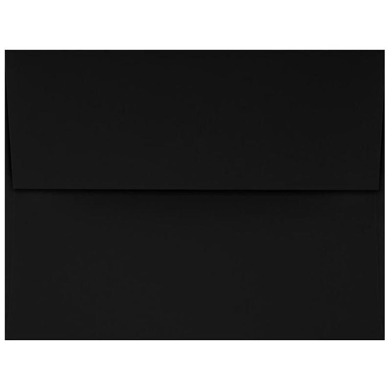 JAM Paper A4 Self Seal Invitation Envelopes, 4 1/4" x 6 1/4", Midnight Black, 500/Pack, (LUX-4872-B-500)