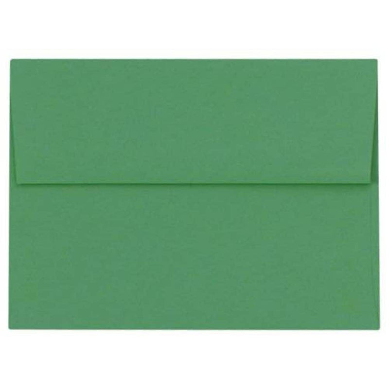 JAM Paper A4 Self Seal Invitation Envelopes, 4 1/4" x 6 1/4", Holiday Green, 50/Pack (LUX-4872-L17-50)