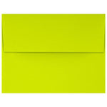 JAM Paper A4 Self Seal Invitation Envelopes,  4 1/4" x 6 1/4", Wasabi Green, 50/Pack (4872-L22-50)
