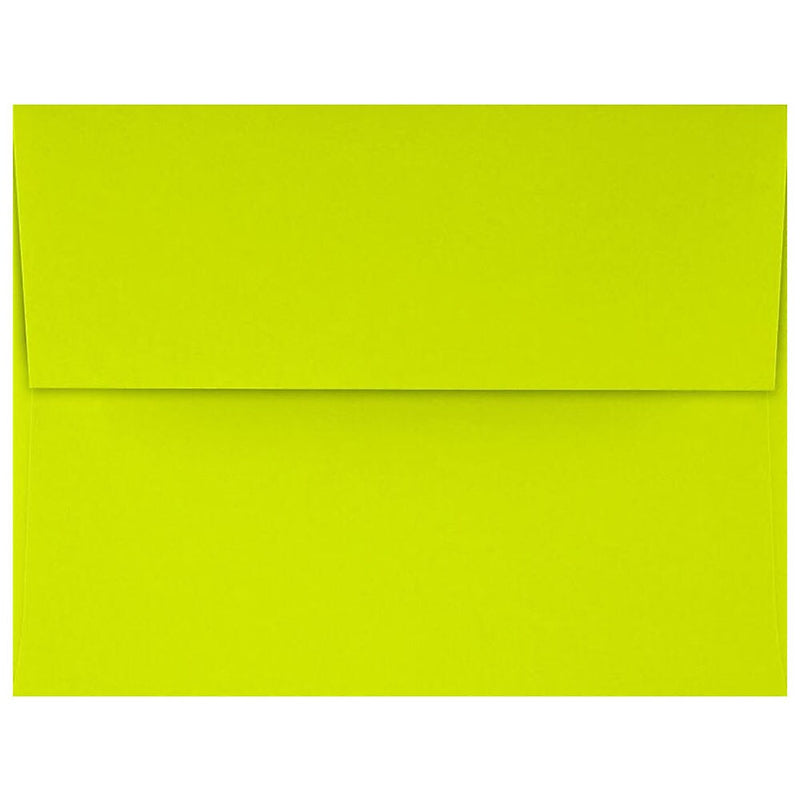 JAM Paper A4 Self Seal Invitation Envelopes,  4 1/4" x 6 1/4", Wasabi Green, 50/Pack (4872-L22-50)