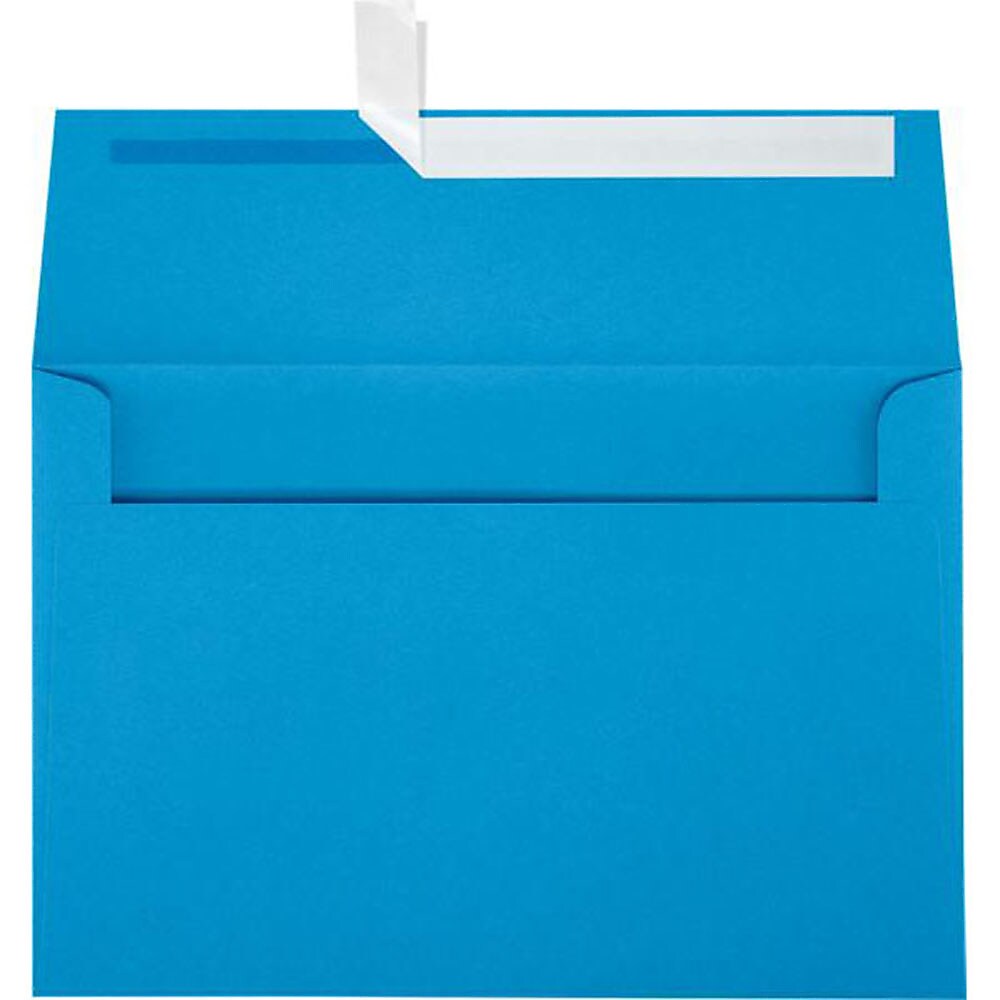 JAM Paper A8 Self Seal Invitation Envelopes, 5 1/2" x 8 1/8", Light Blue, 50/Pack (LUX-4885-102-50)