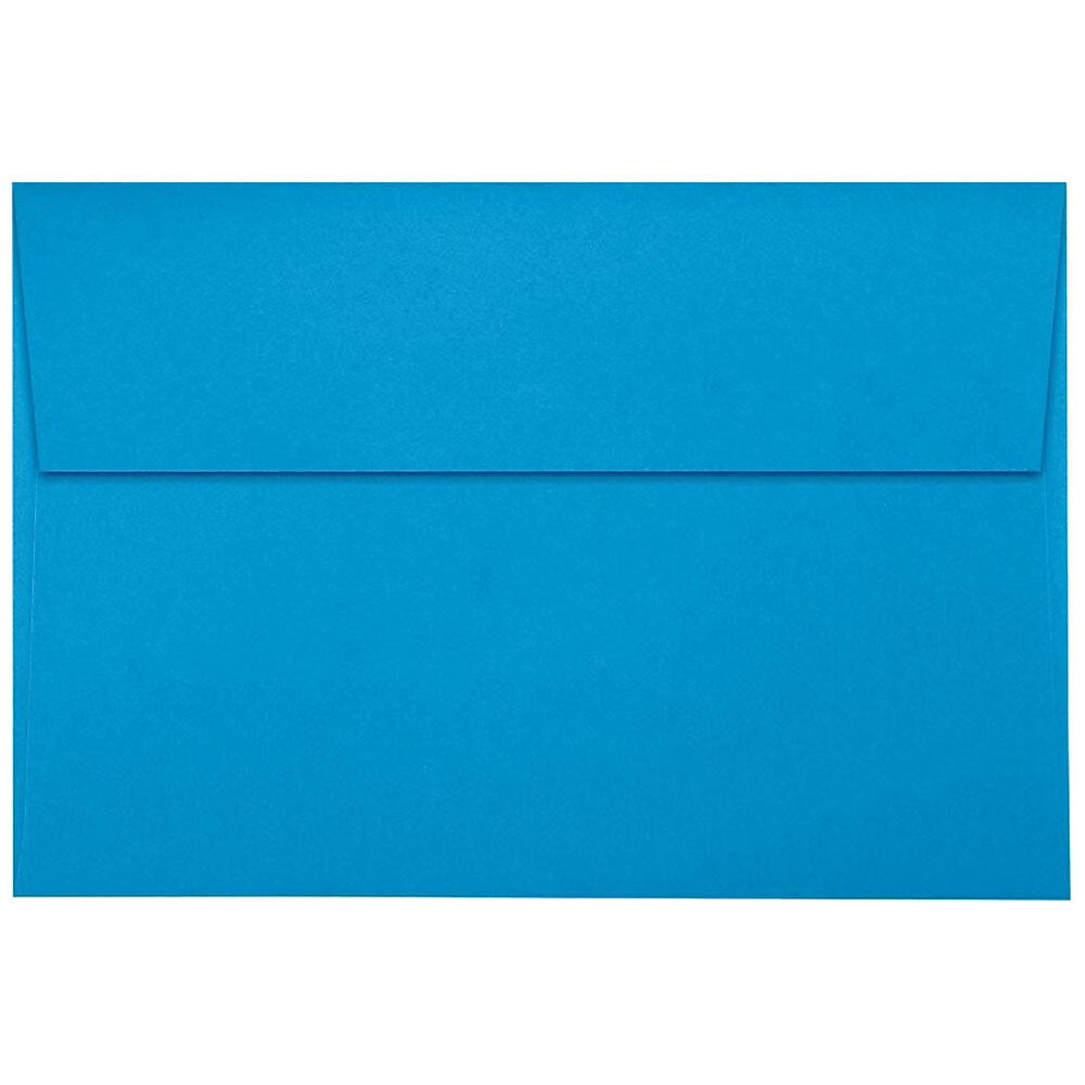 JAM Paper A8 Self Seal Invitation Envelopes, 5 1/2" x 8 1/8", Light Blue, 50/Pack (LUX-4885-102-50)