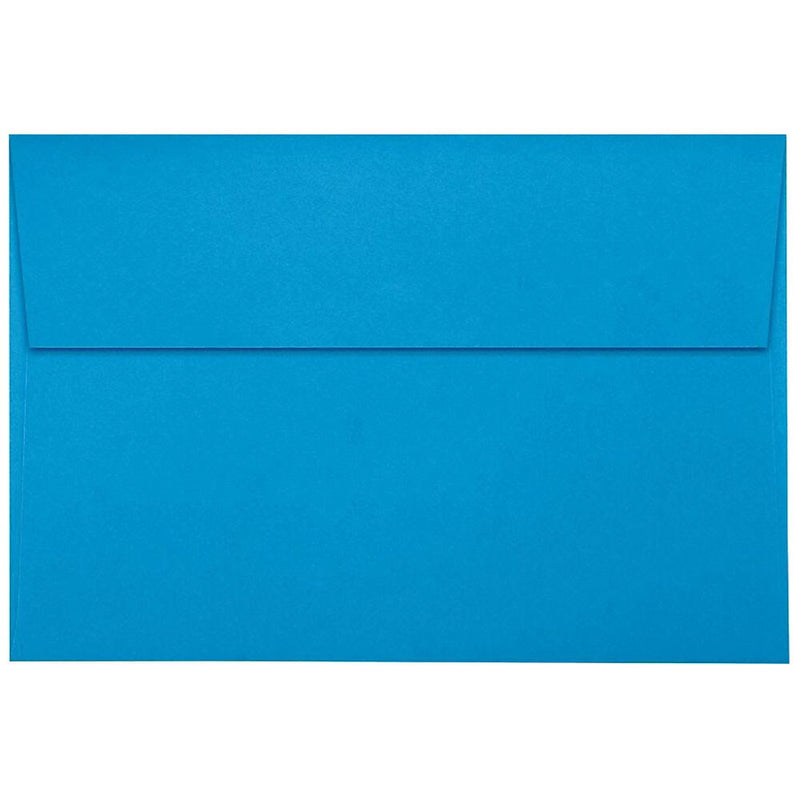 JAM Paper A8 Self Seal Invitation Envelopes, 5 1/2" x 8 1/8", Light Blue, 50/Pack (LUX-4885-102-50)