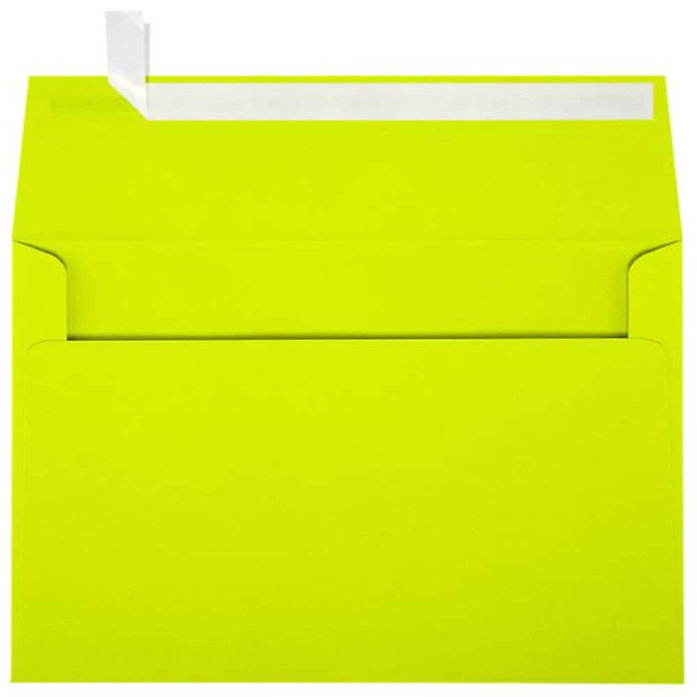 JAM Paper A9 Self Seal Invitation Envelopes, 5 3/4" x 8 3/4", Wasabi Green, 500/Pack (4895-L22-500)