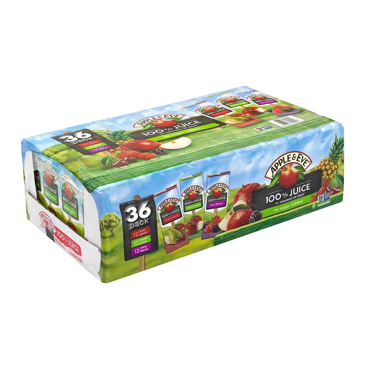 Apple & Eve 100% Juice Variety Pack, No Sugar Added, 6.75 oz., 36/Pack (900-00051)