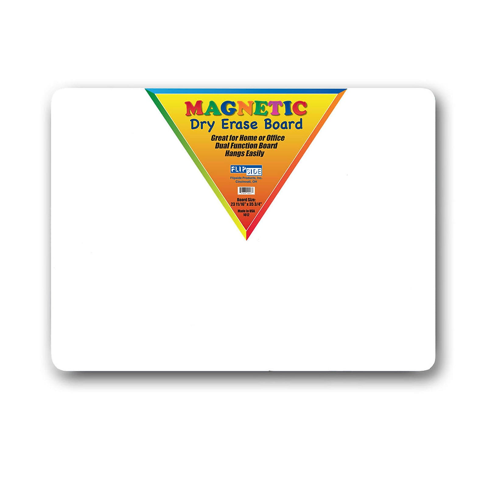 Flipside Magnetic Melamine Dry-Erase Whiteboard, 24" x 36" (FLP10027)