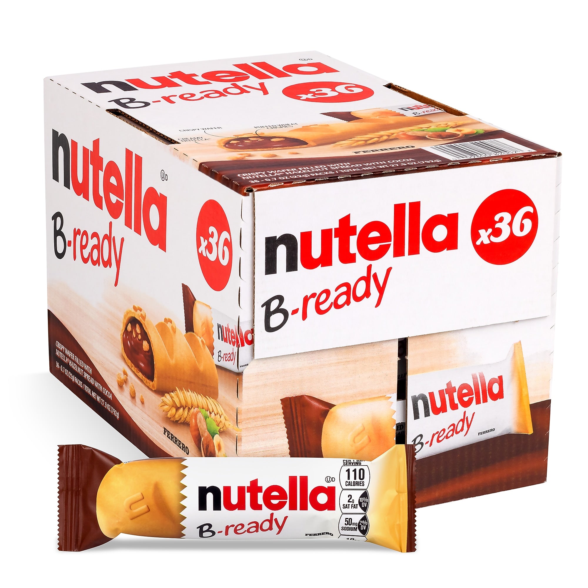 Nutella B-Ready Cookies, 36 Packs/Box (220-02147)