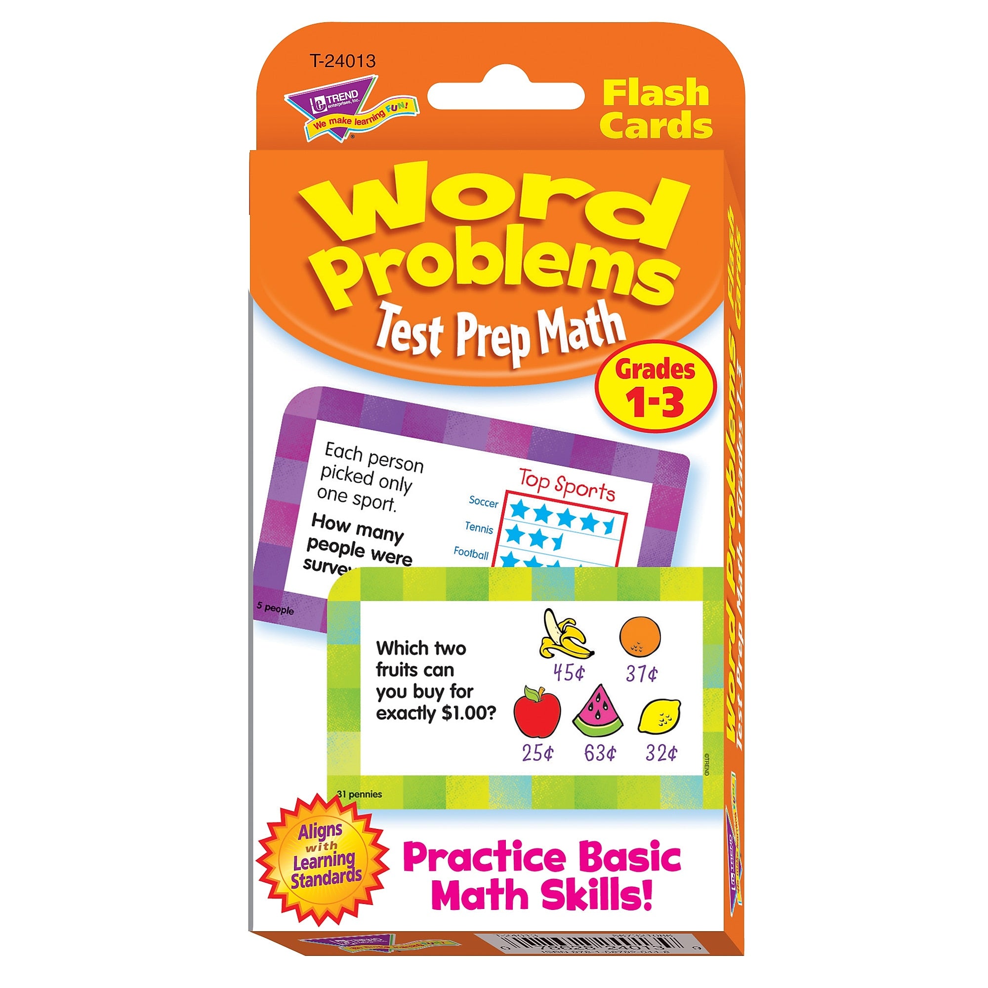Word Problems Test Prep Math, Grades 1-3 Challenge Cards Set, Bundle of 6 Sets (T-24013)