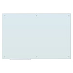 U Brands Magnetic Glass Dry Erase Board, Frameless, 6' x 4" (2301U00-01)