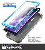 i-Blason SUPCASE Galaxy S9 Plus Case Full-body Rugged Holster Case WITH Screen Protector, for S9 Plus 2018 Release, Blue