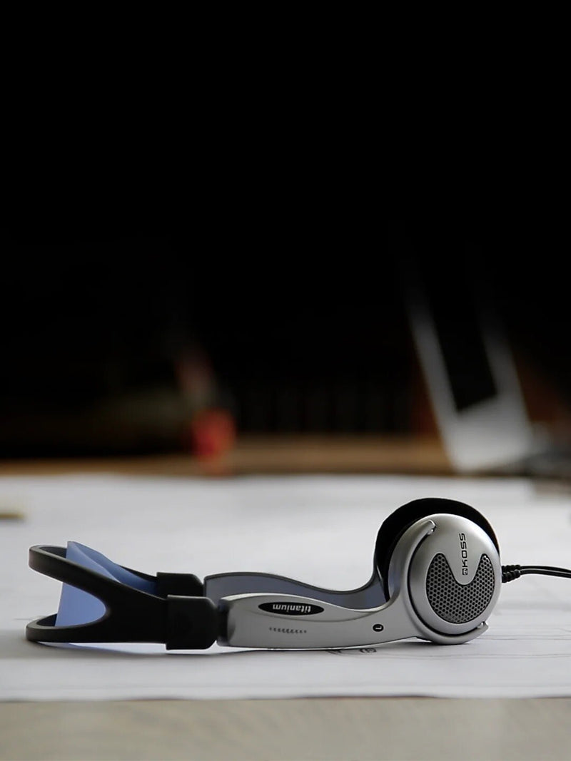 Koss Portable Headphones, Blue/Silver (KTXPRO1)