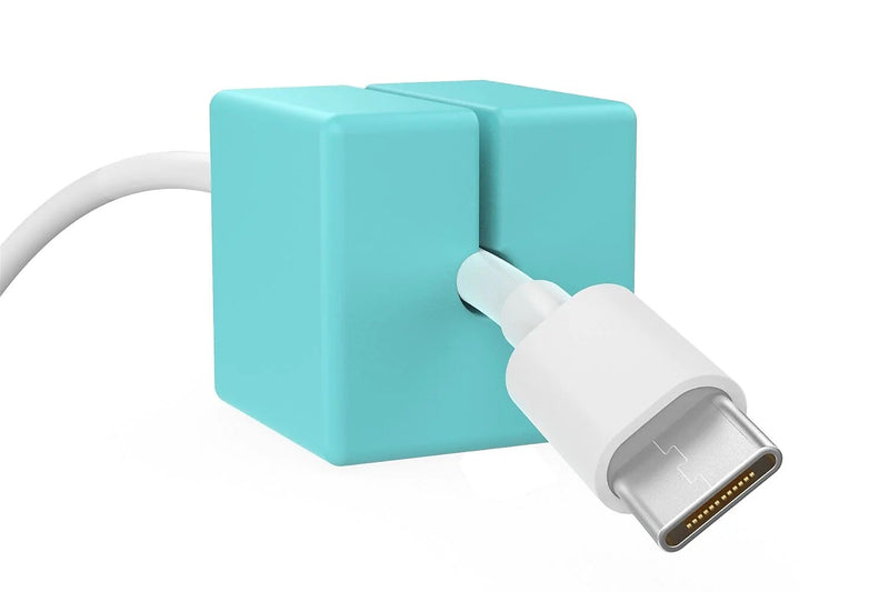 Function101 Cable Blocks Magnetic Cable Management System, Light Blue, 4/Pack (F101-CBBLU)