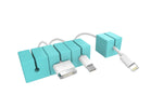 Function101 Cable Blocks Magnetic Cable Management System, Light Blue, 4/Pack (F101-CBBLU)