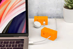 Function101 Cable Blocks Magnetic Cable Management System, Orange, 4/Pack (F101-CBORG)