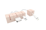 Function101 Cable Blocks Magnetic Cable Management System, Pink, 4/Pack (F101-CBPNK)