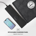 JOURNEY ALTI Wireless Charging Desk Mat, 26.8" x 14.6", Black (JWCDMBK)