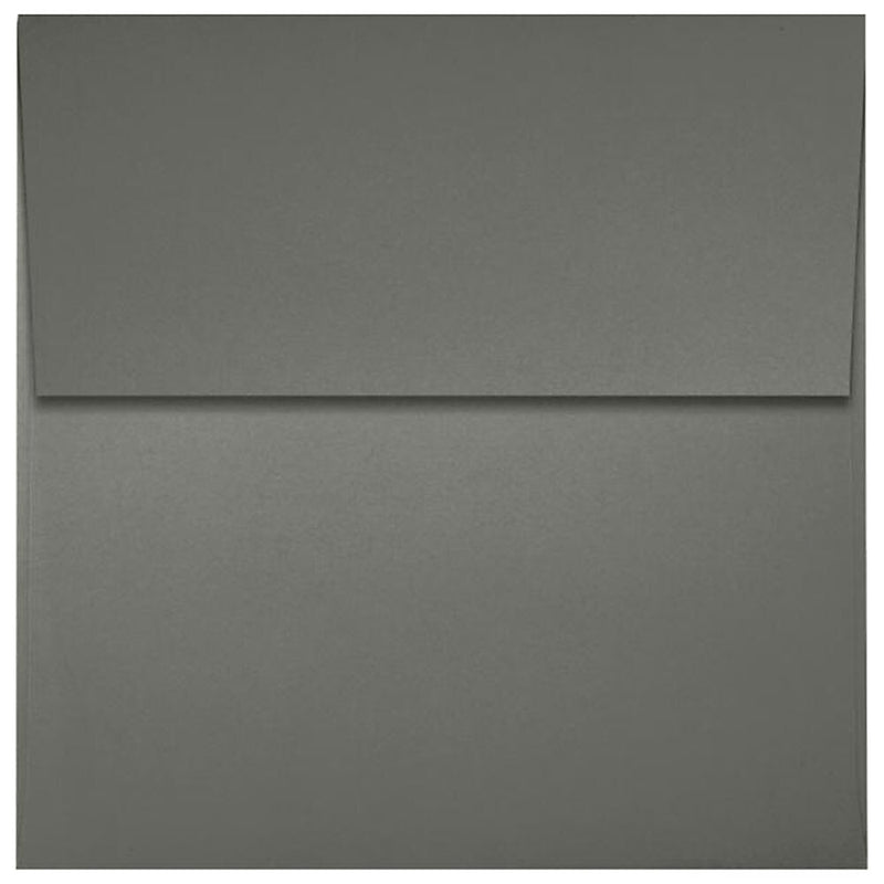 JAM Paper Self Seal Invitation Envelope, 3 1/4 x 3 1/4 , Smoke,  50 Pack, Gray (8503-22-50)