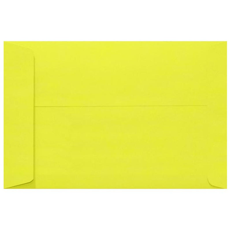 JAM Paper 10 x 13 Open End Envelopes, Citrus, 250/Pack (4897-L20-250)
