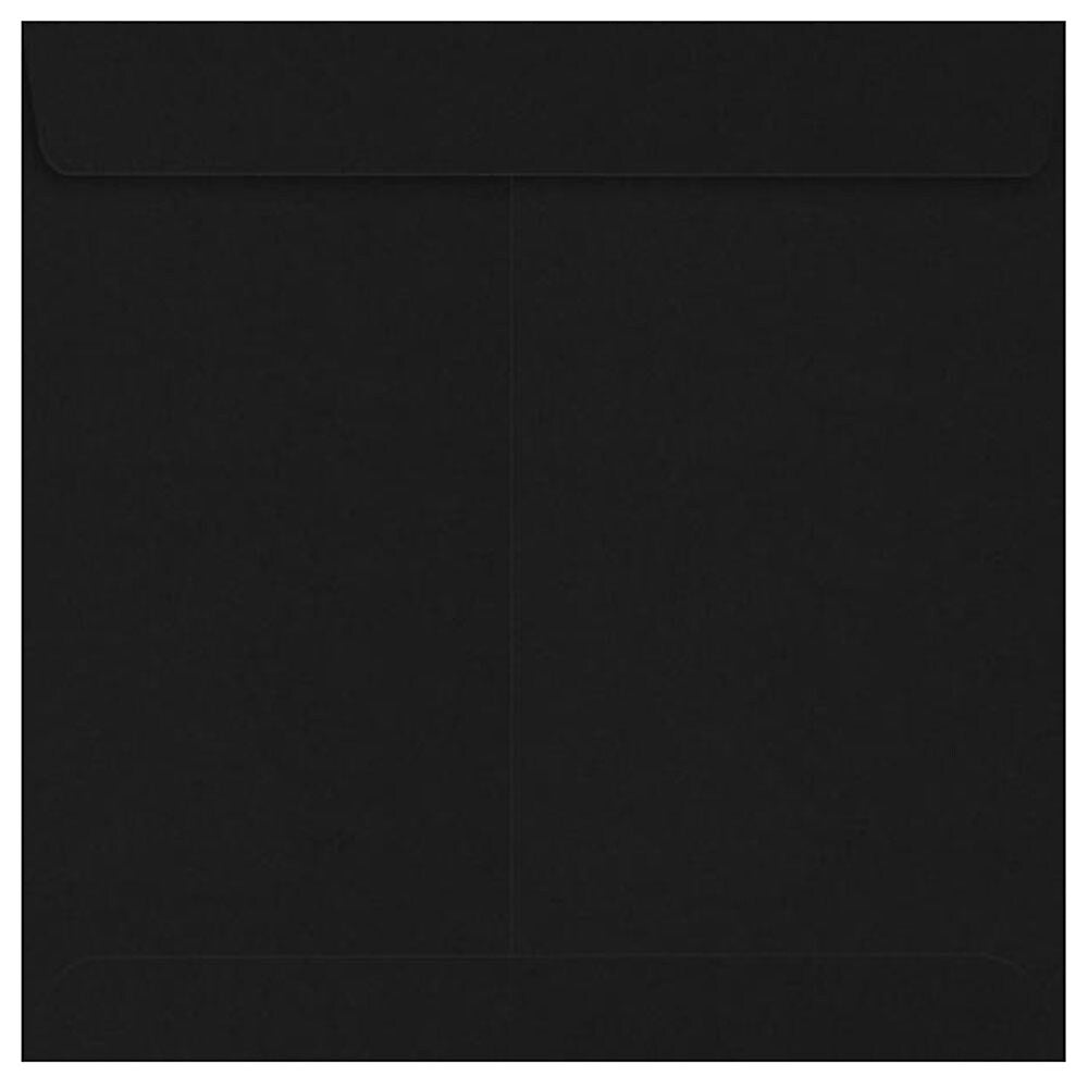 JAM Paper 7 1/2 x 7 1/2 Square Envelopes ,Midnight Black, 500 Pack, Black (F-8555-B-500)