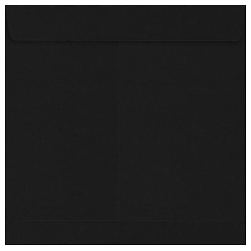 JAM Paper 7 1/2 x 7 1/2 Square Envelopes ,Midnight Black, 500 Pack, Black (F-8555-B-500)