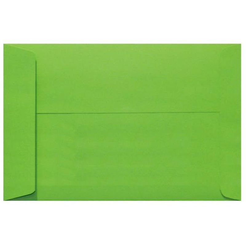 JAM Paper 10 x 13 Open End Envelopes, Limelight Green, 50/Pack, LUX-4897-101-50 (LUX-4897-101-50)