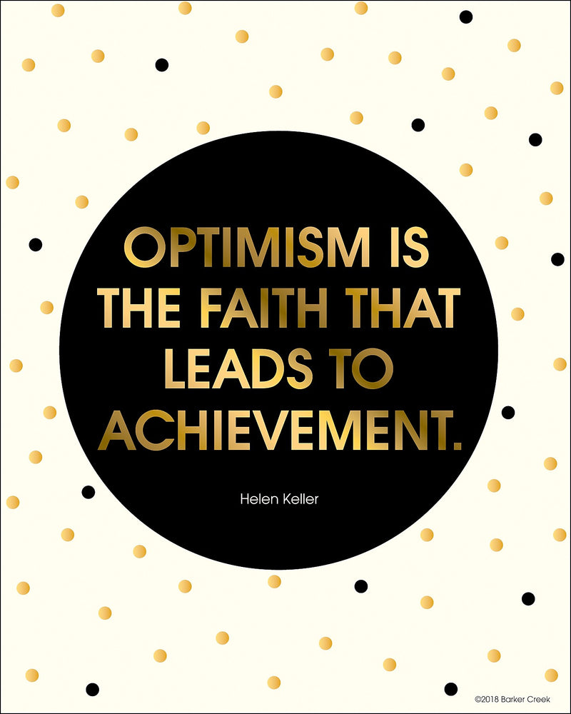 Barker Creek 8" x 10" Creativity, Intelligence and Optimism Posters, 12/Set (4192)