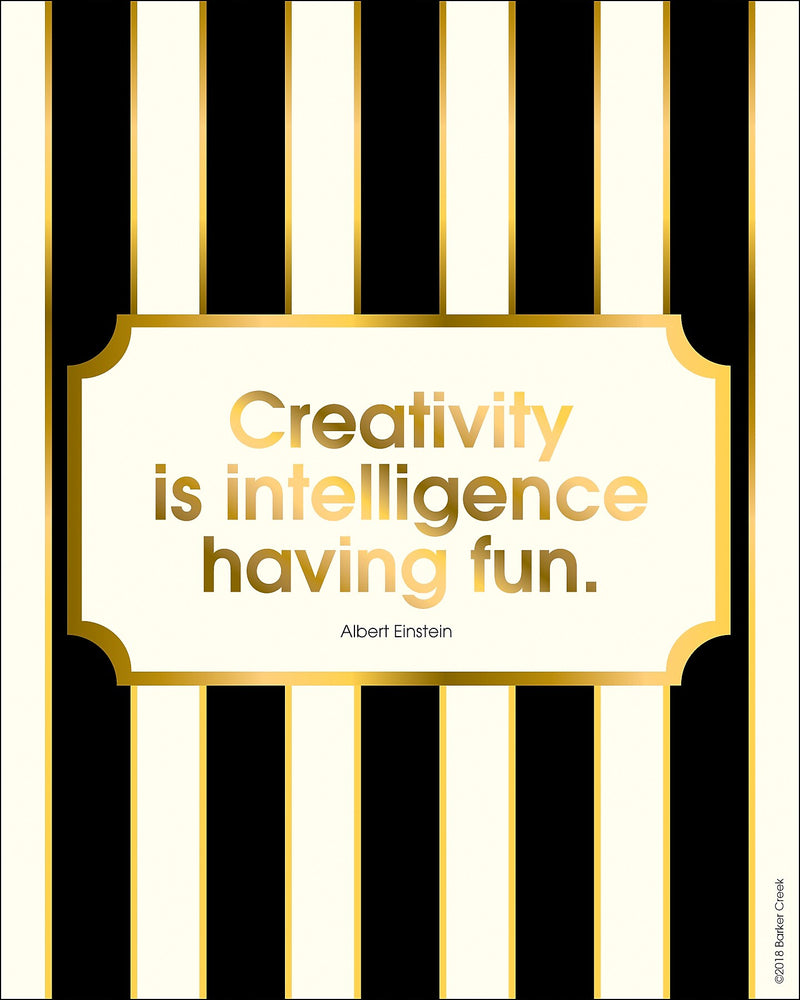 Barker Creek 8" x 10" Creativity, Intelligence and Optimism Posters, 12/Set (4192)