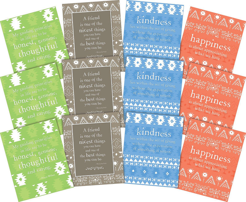 Barker Creek 8" x 10" Kindness & Happiness Posters, 12/Set (4195)