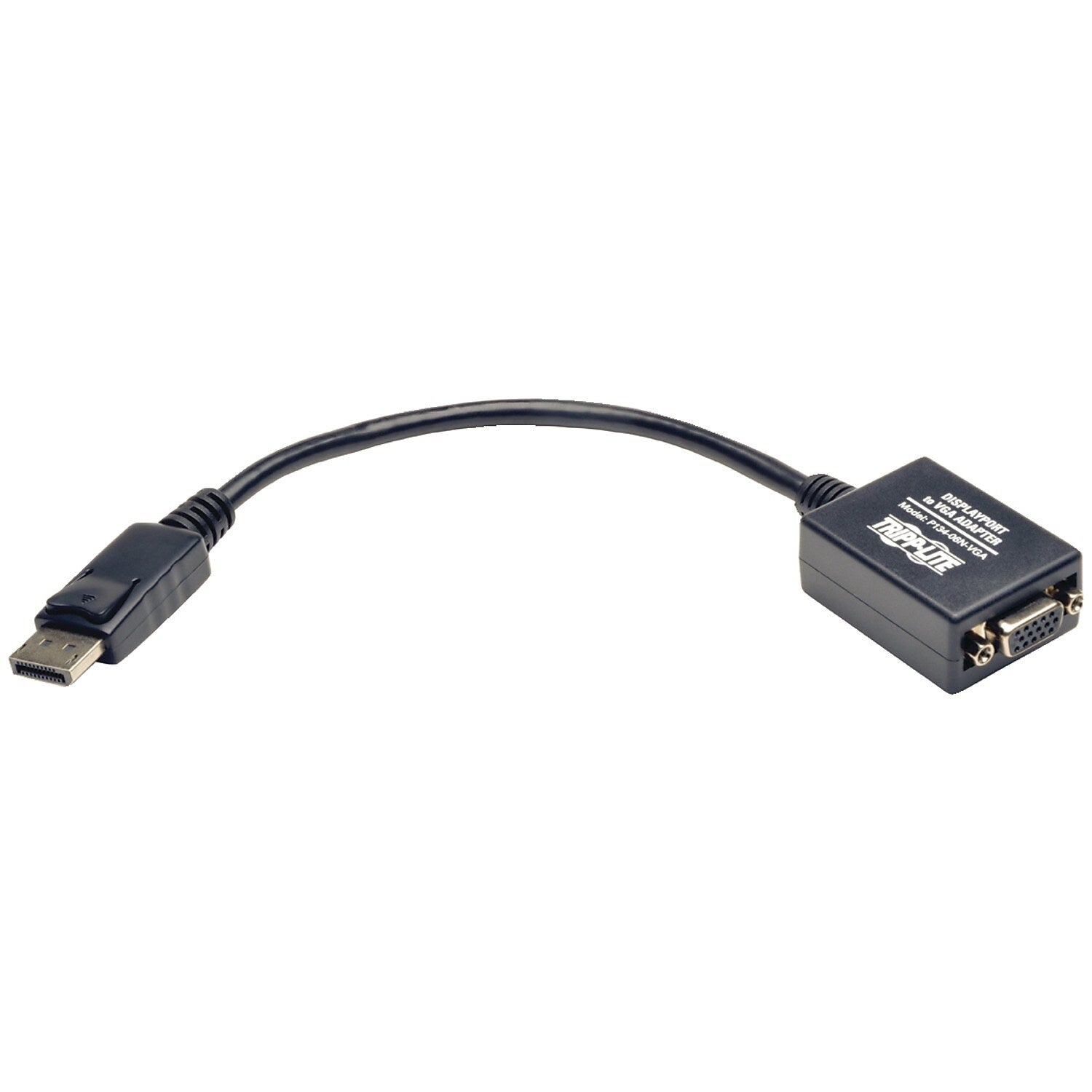 Tripp Lite DisplayPort to VGA Active Cable Adapter, 6"(P134-06N-VGA)