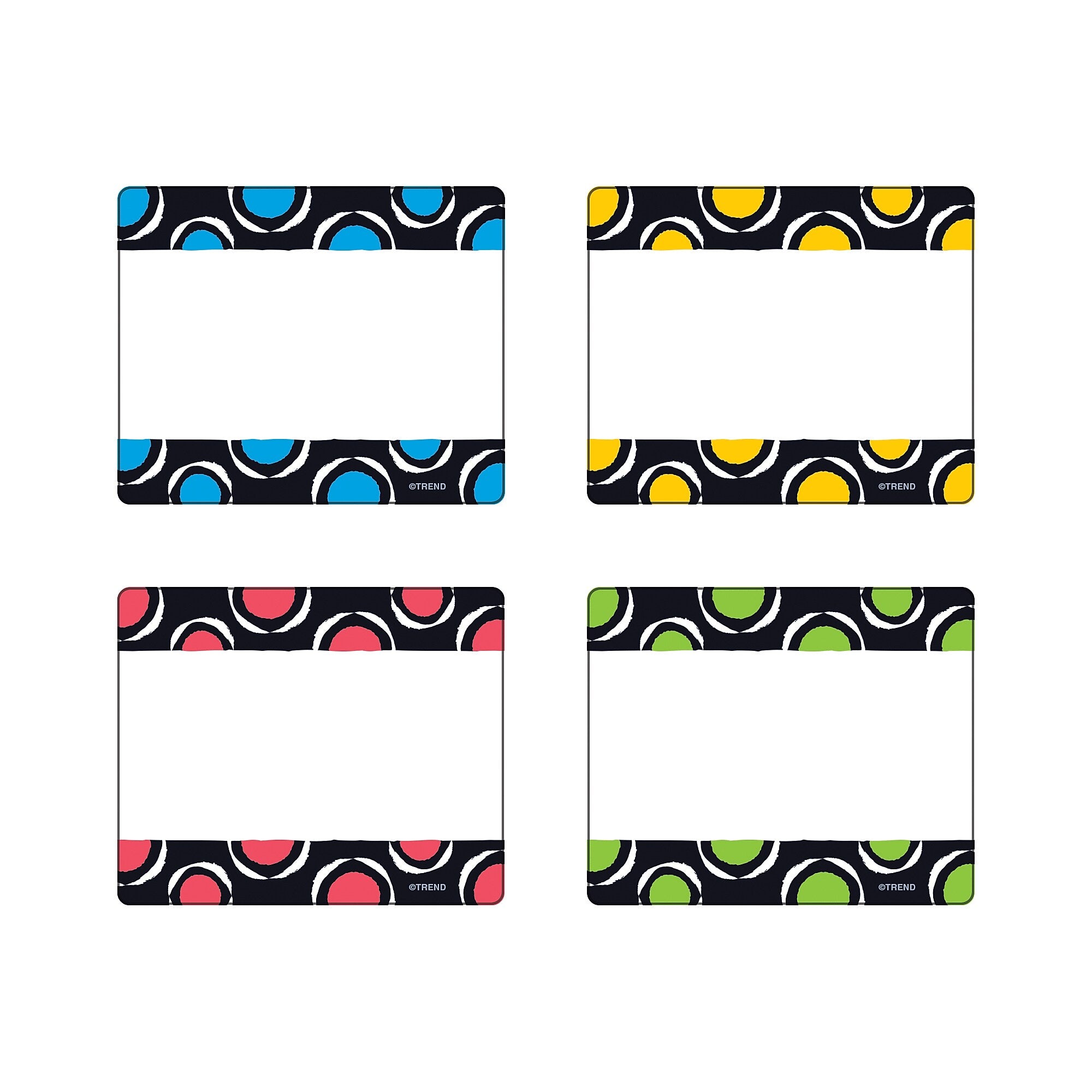 Trend 2.5" x 3" Bold Stroke Circles Labels, 36ct (T-68901)