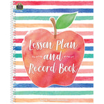 Teacher Created Resources Watercolor Lesson Plan and Record Book, 160 Pages, 8.5" x 11" (TCR3586)