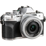 Olympus OM-D E-M10 Mark IV 20.3 Megapixel Mirrorless Camera with 14-42mm EZ Lens, Silver (V207132SU000)