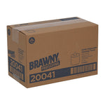 Brawny Professional D400 Durable Fibers Cleaning Wipers, 13" x 9.9", Orange, 200 Sheets/Roll, 2/Carton (20041)